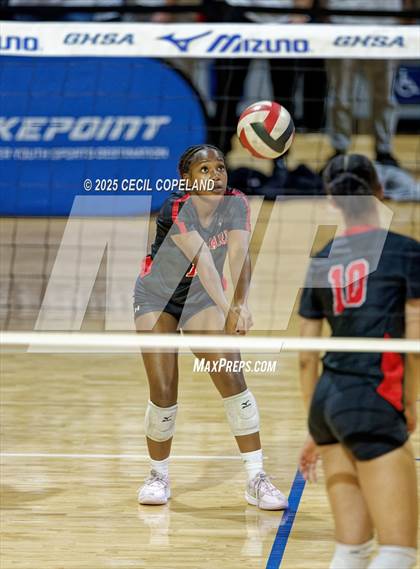 Thumbnail 2 in McIntosh vs. Woodward Academy (GHSA AAAAA State Volleyball Final) photogallery.