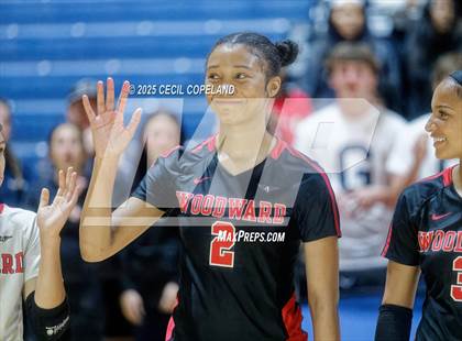 Thumbnail 1 in McIntosh vs. Woodward Academy (GHSA AAAAA State Volleyball Final) photogallery.