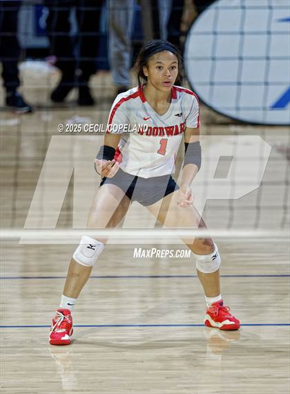 Thumbnail 3 in McIntosh vs. Woodward Academy (GHSA AAAAA State Volleyball Final) photogallery.