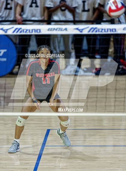 Thumbnail 3 in McIntosh vs. Woodward Academy (GHSA AAAAA State Volleyball Final) photogallery.