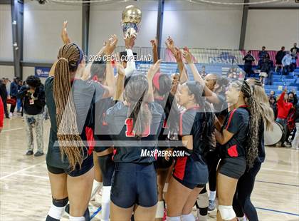 Thumbnail 1 in McIntosh vs. Woodward Academy (GHSA AAAAA State Volleyball Final) photogallery.