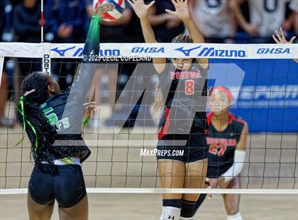 Thumbnail 2 in McIntosh vs. Woodward Academy (GHSA AAAAA State Volleyball Final) photogallery.
