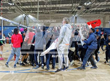 Thumbnail 2 in McIntosh vs. Woodward Academy (GHSA AAAAA State Volleyball Final) photogallery.