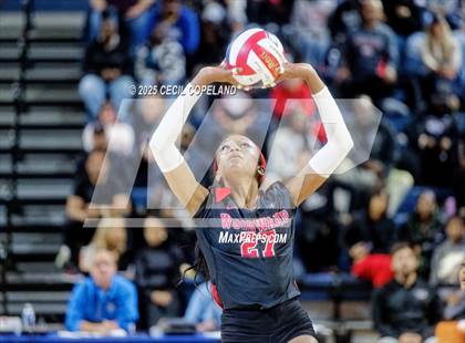 Thumbnail 1 in McIntosh vs. Woodward Academy (GHSA AAAAA State Volleyball Final) photogallery.