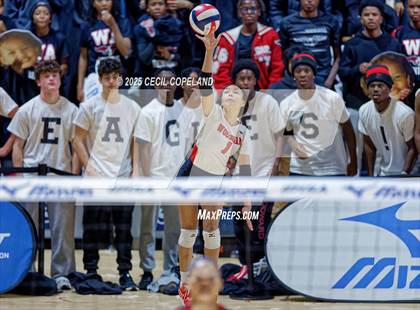 Thumbnail 2 in McIntosh vs. Woodward Academy (GHSA AAAAA State Volleyball Final) photogallery.