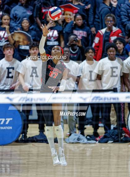 Thumbnail 2 in McIntosh vs. Woodward Academy (GHSA AAAAA State Volleyball Final) photogallery.