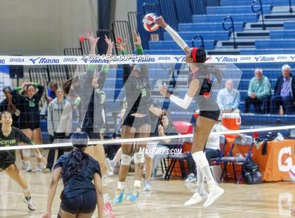 Thumbnail 3 in McIntosh vs. Woodward Academy (GHSA AAAAA State Volleyball Final) photogallery.