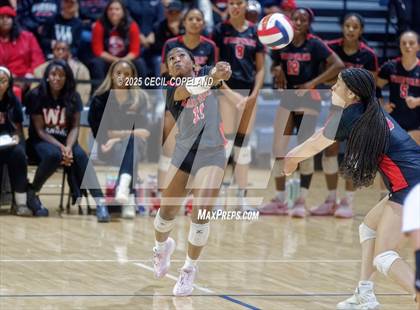 Thumbnail 3 in McIntosh vs. Woodward Academy (GHSA AAAAA State Volleyball Final) photogallery.