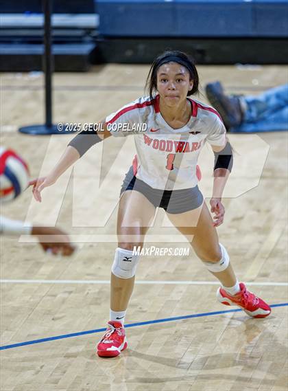 Thumbnail 2 in McIntosh vs. Woodward Academy (GHSA AAAAA State Volleyball Final) photogallery.