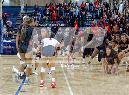 Thumbnail 2 in McIntosh vs. Woodward Academy (GHSA AAAAA State Volleyball Final) photogallery.