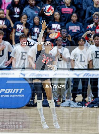 Thumbnail 2 in McIntosh vs. Woodward Academy (GHSA AAAAA State Volleyball Final) photogallery.