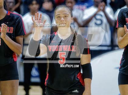 Thumbnail 1 in McIntosh vs. Woodward Academy (GHSA AAAAA State Volleyball Final) photogallery.