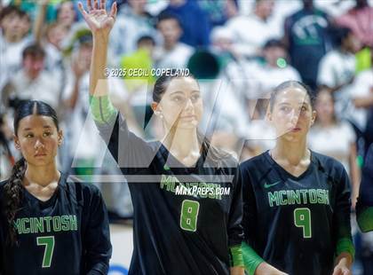 Thumbnail 2 in McIntosh vs. Woodward Academy (GHSA AAAAA State Volleyball Final) photogallery.