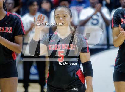 Thumbnail 2 in McIntosh vs. Woodward Academy (GHSA AAAAA State Volleyball Final) photogallery.