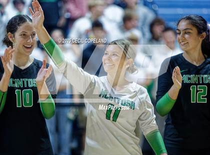 Thumbnail 3 in McIntosh vs. Woodward Academy (GHSA AAAAA State Volleyball Final) photogallery.