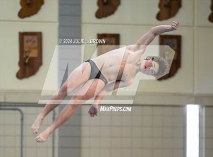 Thumbnail 2 in IHSAA Section 9 (1 Meter Diving Finals) photogallery.