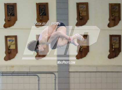 Thumbnail 1 in IHSAA Section 9 (1 Meter Diving Finals) photogallery.