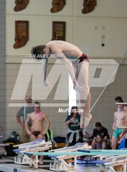 Thumbnail 3 in IHSAA Section 9 (1 Meter Diving Finals) photogallery.