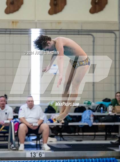 Thumbnail 3 in IHSAA Section 9 (1 Meter Diving Finals) photogallery.