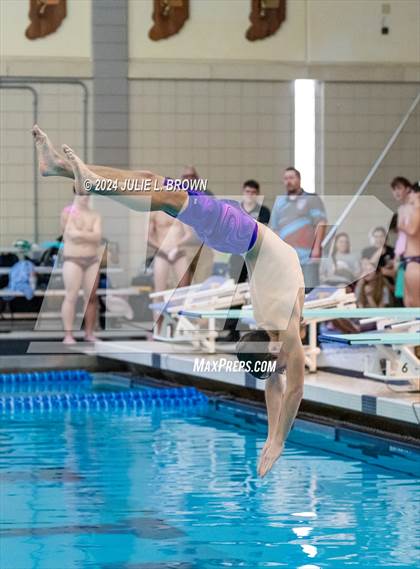 Thumbnail 1 in IHSAA Section 9 (1 Meter Diving Finals) photogallery.