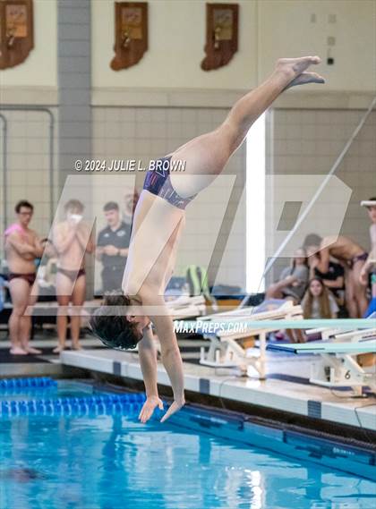 Thumbnail 2 in IHSAA Section 9 (1 Meter Diving Finals) photogallery.