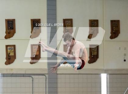 Thumbnail 3 in IHSAA Section 9 (1 Meter Diving Finals) photogallery.
