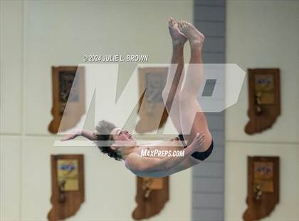 Thumbnail 3 in IHSAA Section 9 (1 Meter Diving Finals) photogallery.