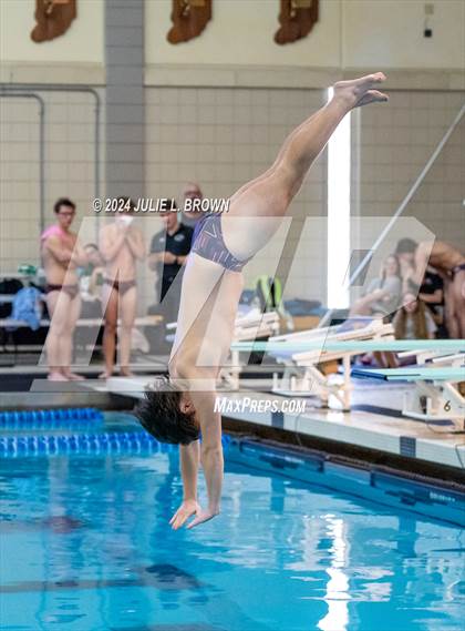 Thumbnail 3 in IHSAA Section 9 (1 Meter Diving Finals) photogallery.