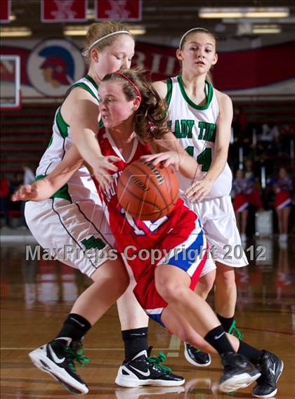 Thumbnail 3 in Southwestern vs. Triton Central (Shelby County Torunament) photogallery.