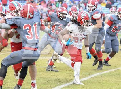 Thumbnail 1 in Charlotte Catholic vs. Jacksonville (NCHSAA 3A Championship) photogallery.