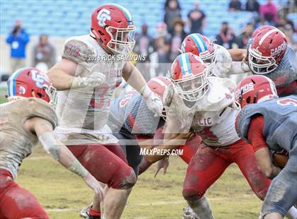 Thumbnail 1 in Charlotte Catholic vs. Jacksonville (NCHSAA 3A Championship) photogallery.