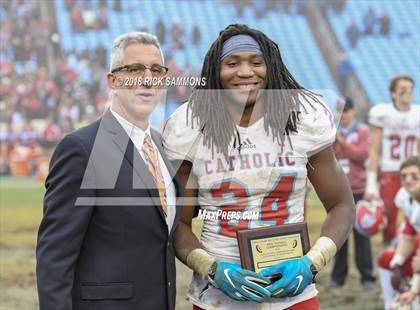 Thumbnail 3 in Charlotte Catholic vs. Jacksonville (NCHSAA 3A Championship) photogallery.