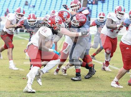 Thumbnail 1 in Charlotte Catholic vs. Jacksonville (NCHSAA 3A Championship) photogallery.
