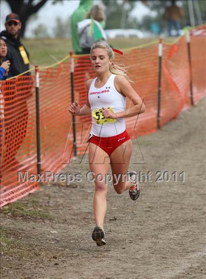 Thumbnail 2 in CIF State Cross Country Championships (D3 Girls) photogallery.