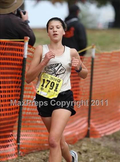 Thumbnail 2 in CIF State Cross Country Championships (D3 Girls) photogallery.