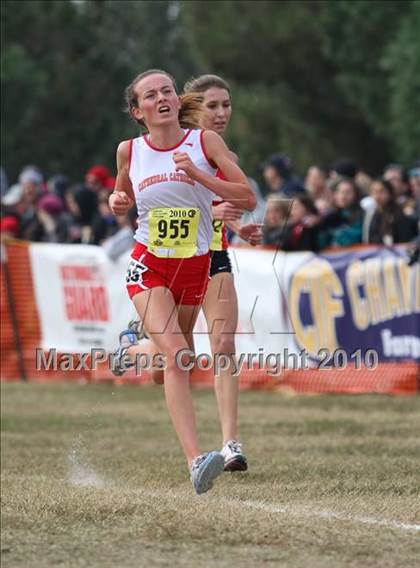 Thumbnail 2 in CIF State Cross Country Championships (D3 Girls) photogallery.