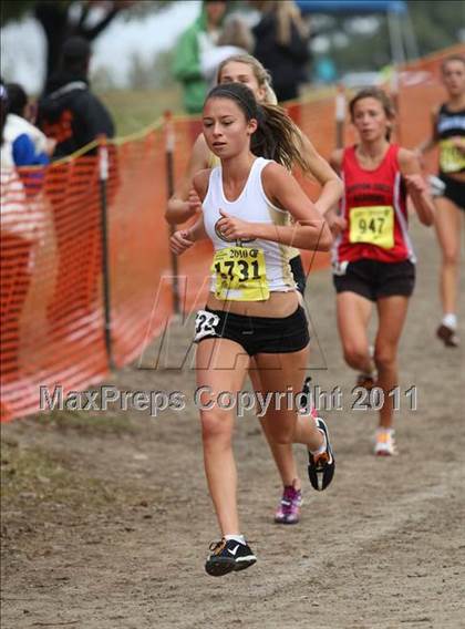 Thumbnail 1 in CIF State Cross Country Championships (D3 Girls) photogallery.