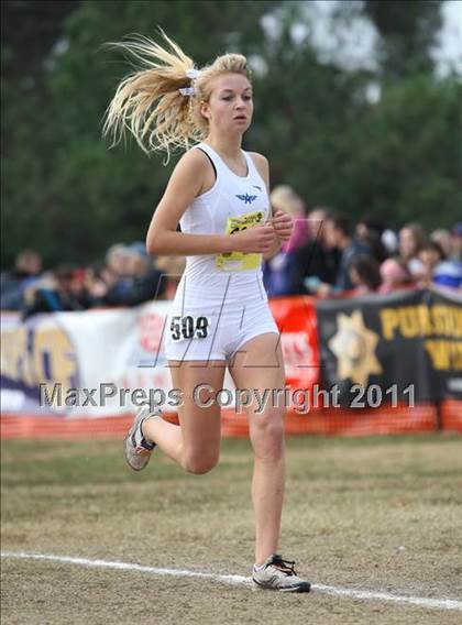 Thumbnail 2 in CIF State Cross Country Championships (D3 Girls) photogallery.
