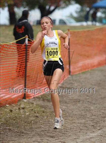 Thumbnail 3 in CIF State Cross Country Championships (D3 Girls) photogallery.
