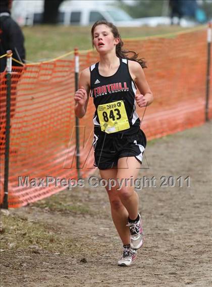 Thumbnail 2 in CIF State Cross Country Championships (D3 Girls) photogallery.