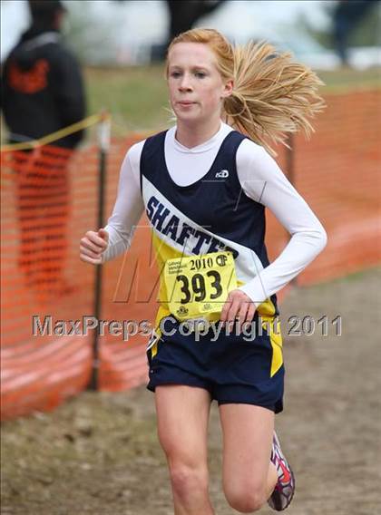 Thumbnail 2 in CIF State Cross Country Championships (D3 Girls) photogallery.