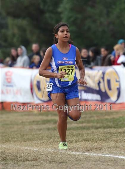 Thumbnail 1 in CIF State Cross Country Championships (D3 Girls) photogallery.