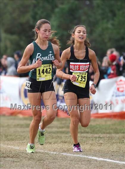 Thumbnail 1 in CIF State Cross Country Championships (D3 Girls) photogallery.