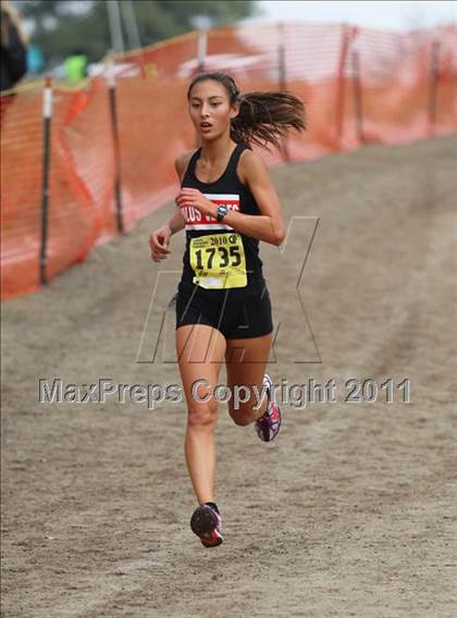 Thumbnail 1 in CIF State Cross Country Championships (D3 Girls) photogallery.