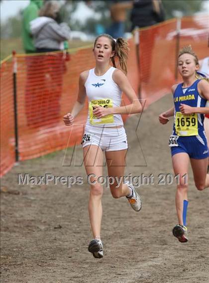 Thumbnail 2 in CIF State Cross Country Championships (D3 Girls) photogallery.