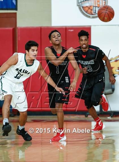 Thumbnail 1 in Basha vs Salesian (Hoophall West Invitational) photogallery.
