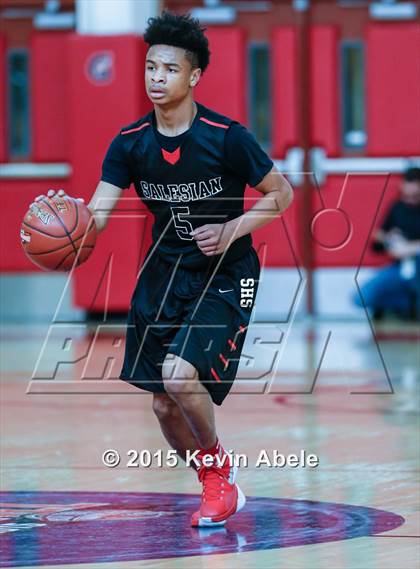 Thumbnail 2 in Basha vs Salesian (Hoophall West Invitational) photogallery.