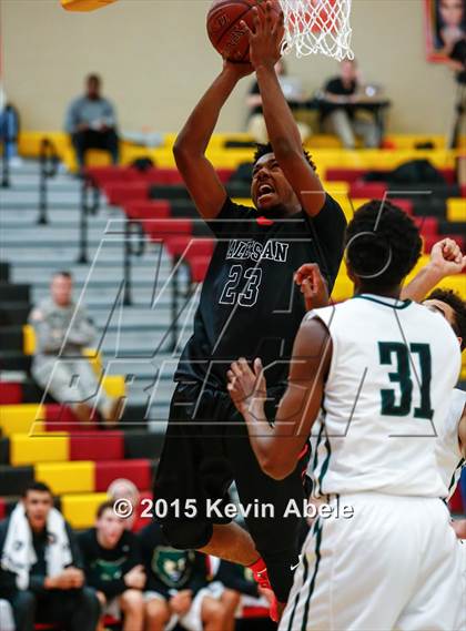 Thumbnail 2 in Basha vs Salesian (Hoophall West Invitational) photogallery.