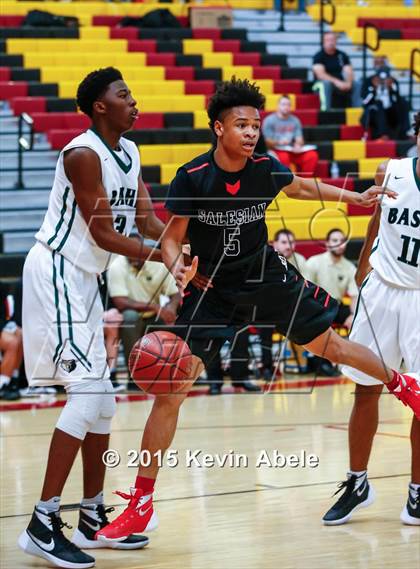 Thumbnail 3 in Basha vs Salesian (Hoophall West Invitational) photogallery.