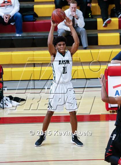 Thumbnail 2 in Basha vs Salesian (Hoophall West Invitational) photogallery.